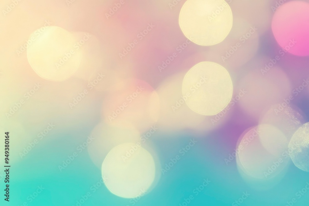 Abstract Pastel Bokeh Background with Circular Lights Abstract Pastel Bokeh Background with Circular Lights