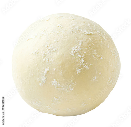 Ball of dough, pizza ball isolated on transparent background