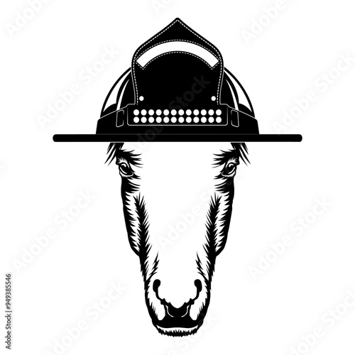 Firefighter Horse