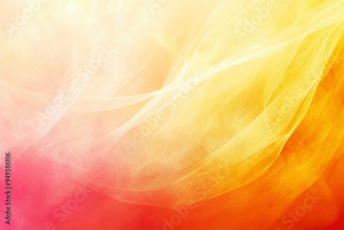 Abstract Yellow and Red Gradient Fabric Background