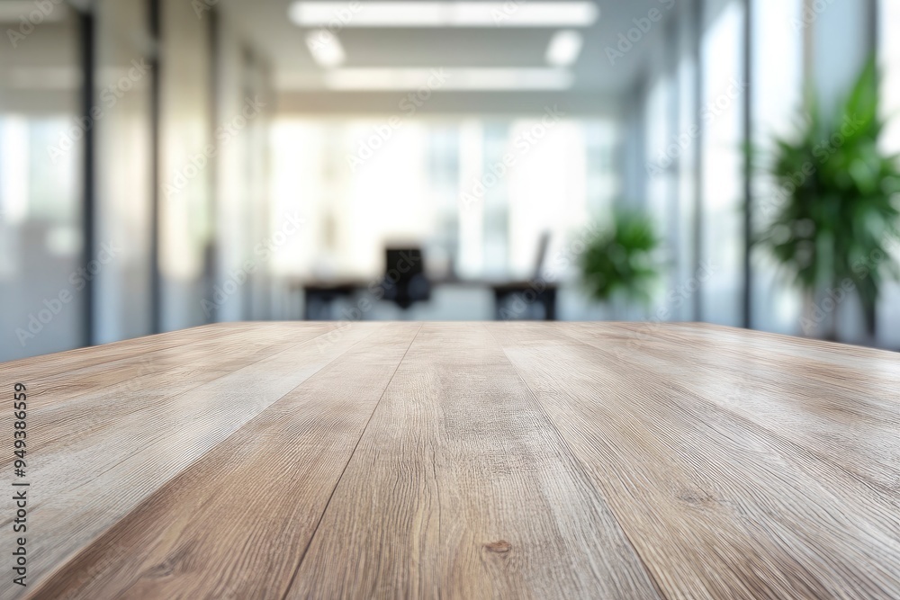 Table Top And Blur Office of the Background with generative ai Table Top And Blur Office of the Background with generative ai
