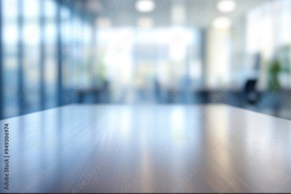 Table Top And Blur Office of the Background with generative ai Table Top And Blur Office of the Background with generative ai
