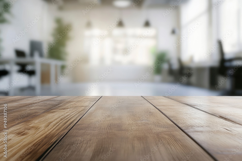 Table Top And Blur Office of the Background with generative ai Table Top And Blur Office of the Background with generative ai