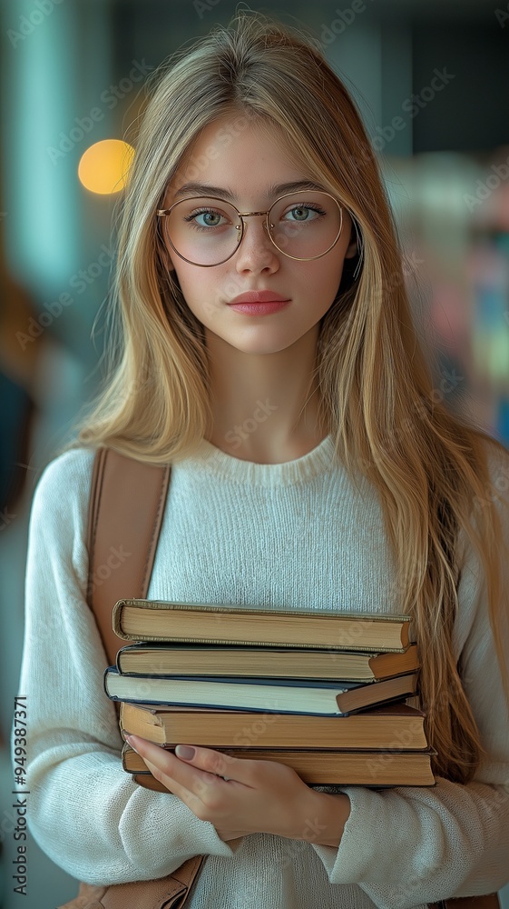 Picture of a lovely, intelligent, and stylish high school girl from the 1920s who is a college student Picture of a lovely, intelligent, and stylish high school girl from the 1920s who is a college student
