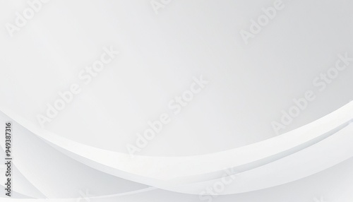 4K White grey curve waves flowing abstract motion background. Seamless looping 4 photo