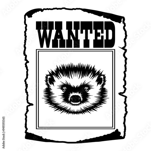 Hedgehog Wanted Poster