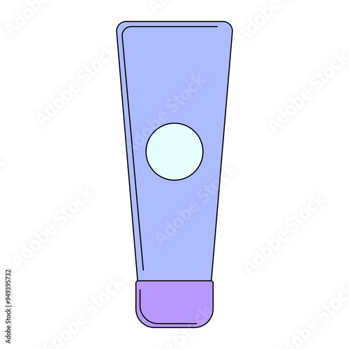 Sunscreen Lotion Icon Suitable for designs with the theme of beauty and treatment, especially skincare and makeup