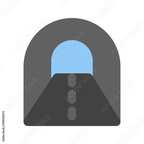 tunnel flat icon