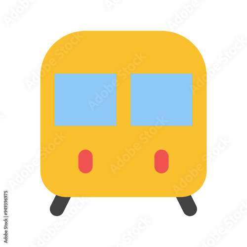 train flat icon