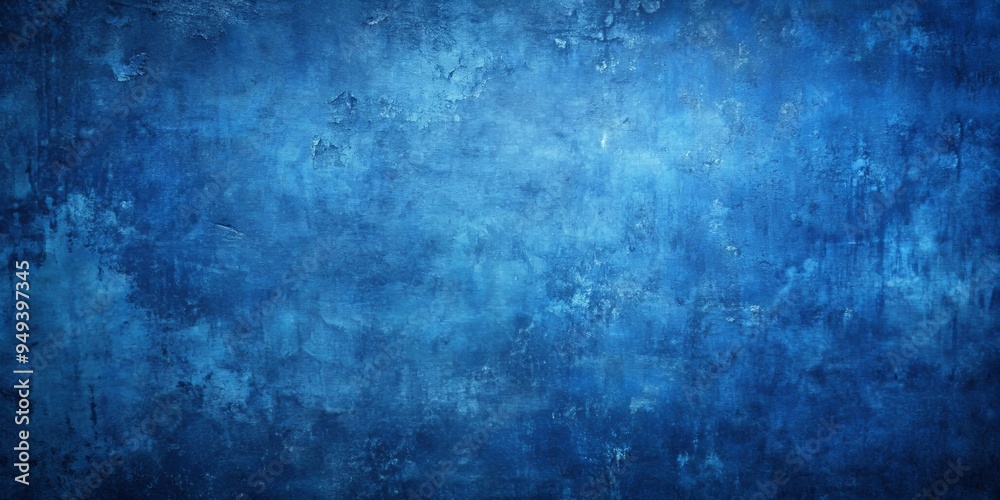 Naklejka premium Sapphire blue grunge background with distressed texture and dark tones, sapphire, blue, grunge, background, texture, distressed