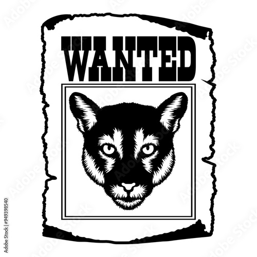 Mountain Lion Wanted Poster