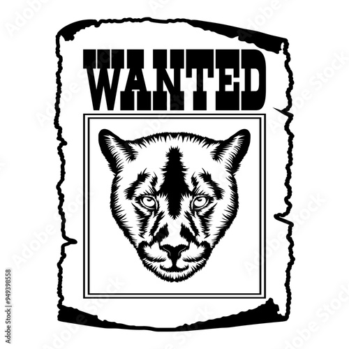 Mountain Puma Wanted Poster