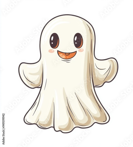 Halloween characters white background