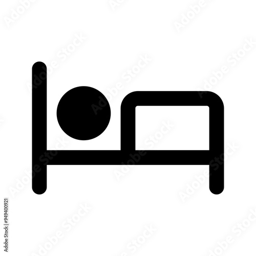 accommodation glyph icon