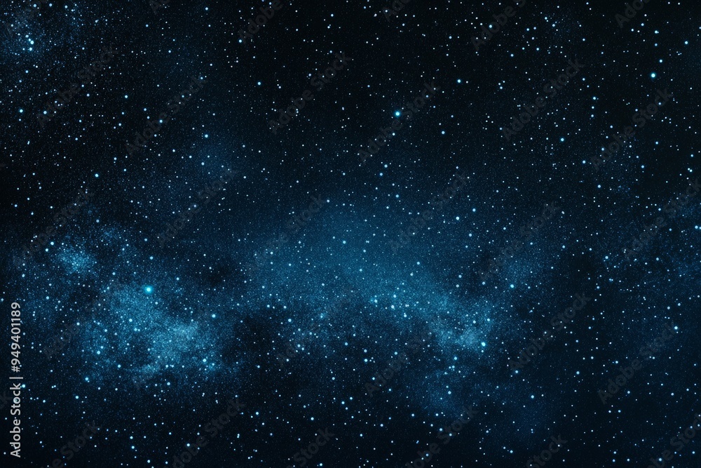 Blue Night Sky with Stars.