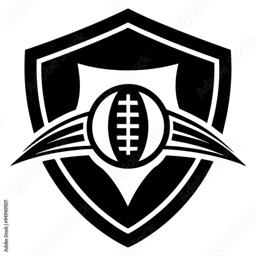 Sports logo silhouette