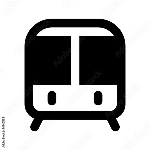train glyph icon