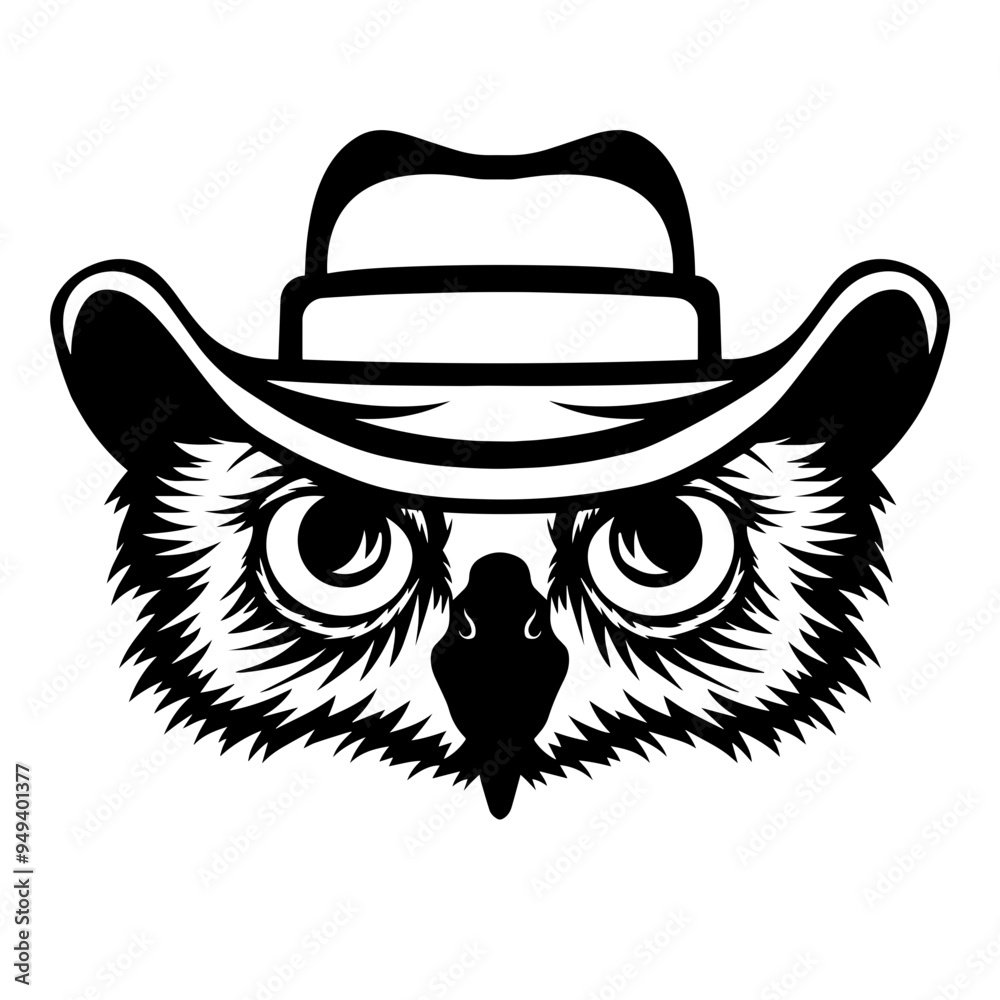 Owl In Cowboy Hat Owl In Cowboy Hat
