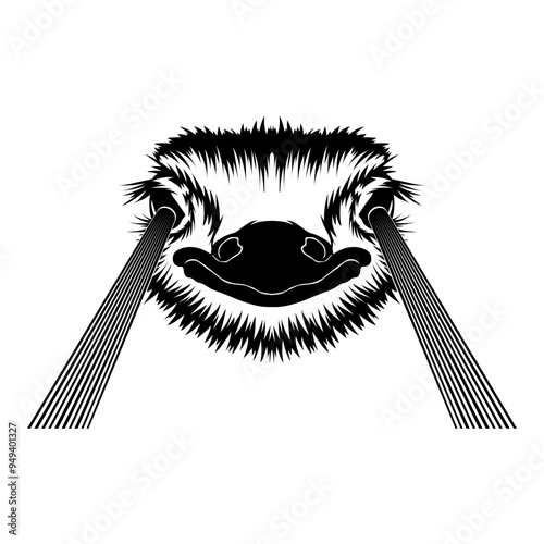 Ostrich Lazer Beam Eyes