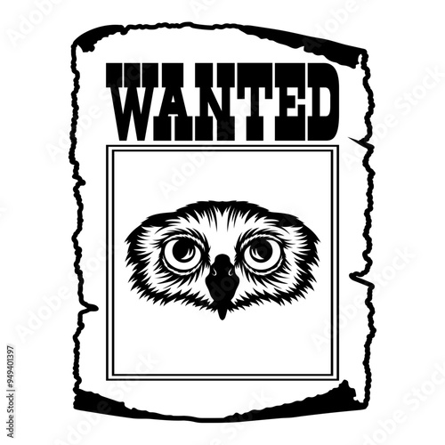 Owl Wanted Poster