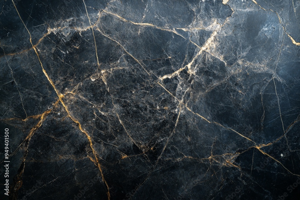 Black Marble Texture with Golden Veins. Black Marble Texture with Golden Veins.