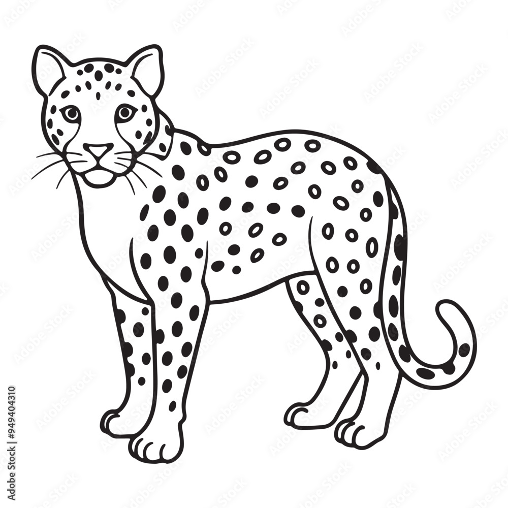 Outline of a Leopard Outline of a Leopard