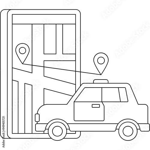 Ride Hailing Icon