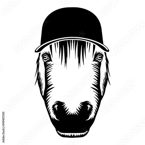 Pony In Baseball Cap