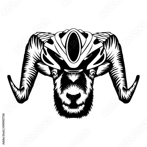 Ram In Bike Helmet