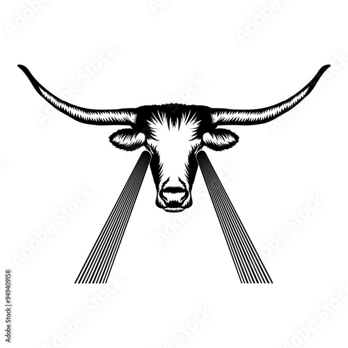 Texas Longhorn Lazer Beam Eyes
