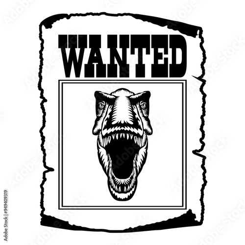 T-Rex Wanted Poster