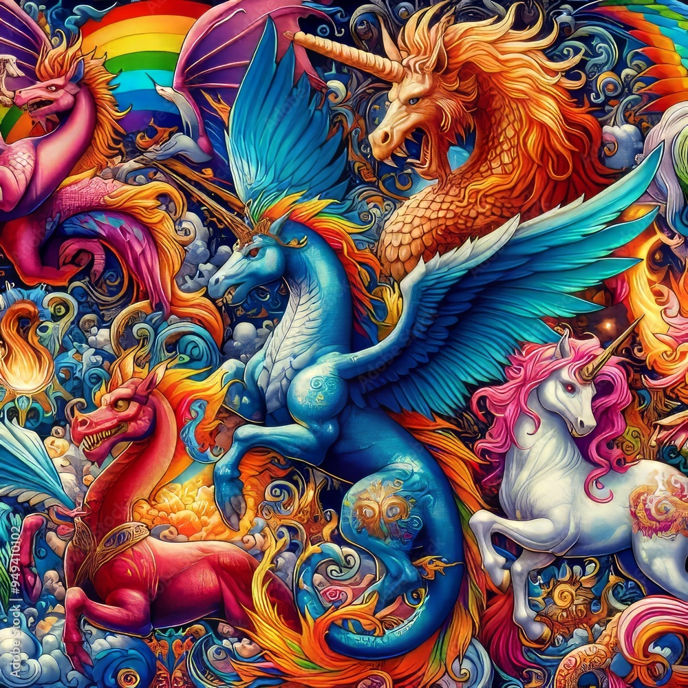 Mythical Creatures Featuring dragons unicorns and other mythical Mythical Creatures Featuring dragons unicorns and other mythical