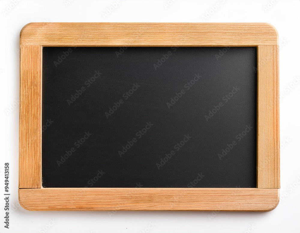 Blank chalkboard with wooden frame isolated on white background. can add your own text on space. Blank chalkboard with wooden frame isolated on white background. can add your own text on space.