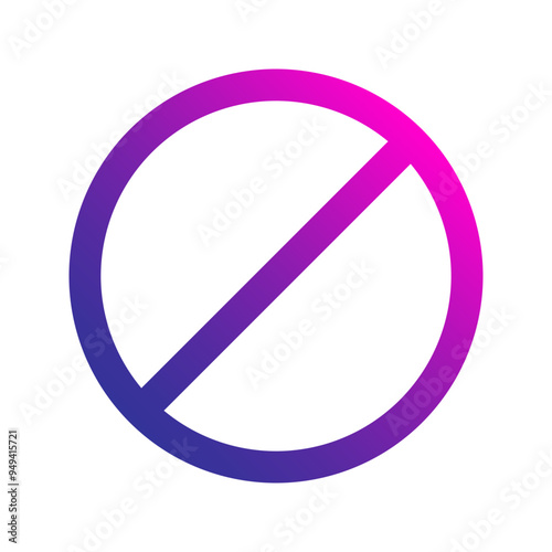 stop sign gradient icon