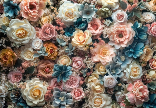 Beautiful Floral Arrangement with Varied Colors and Textures