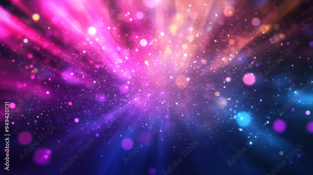 Obraz premium Abstract Cosmic Background with Sparkle