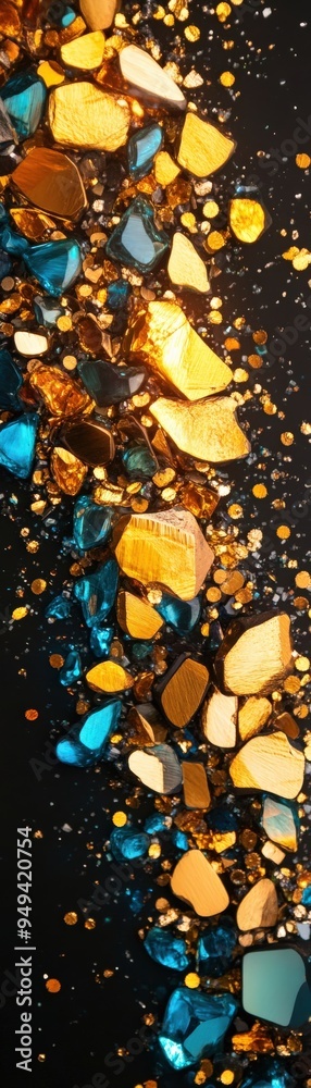 A mesmerizing mix of colorful glitter and shimmering particles on a dark background, ideal for creative designs and art. A mesmerizing mix of colorful glitter and shimmering particles on a dark background, ideal for creative designs and art.