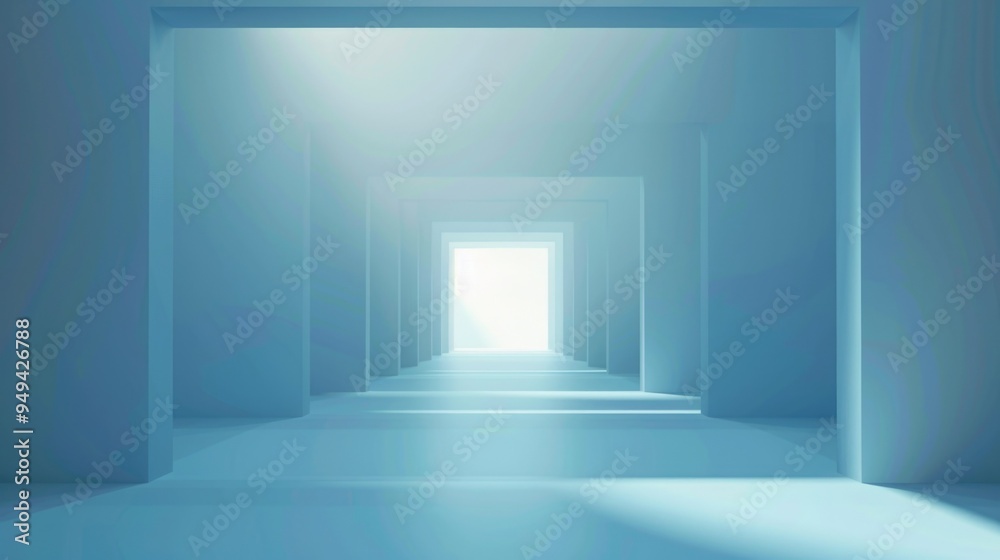 Fototapeta premium Abstract light blue background wallpaper template