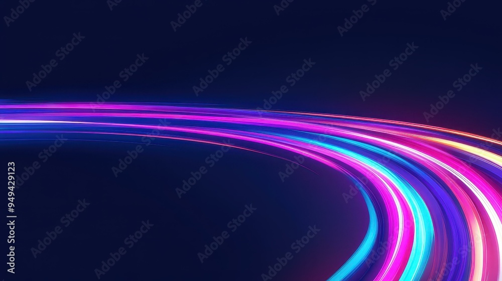 Experience motion with sleek, flowing speed lines that embody dynamic tech vibes in a modern cartoonstyle illustration. Experience motion with sleek, flowing speed lines that embody dynamic tech vibes in a modern cartoonstyle illustration.