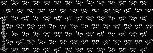 Abstract, Geometric, Lines, pattern, Illustration, vector, alternating overlapping, orderly arrangement background, banner, website, template. Black and white color.
