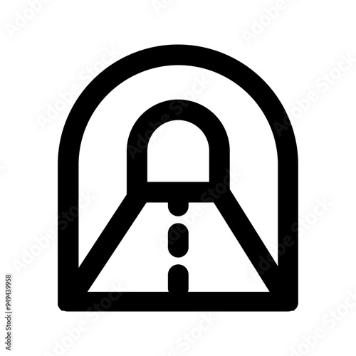 tunnel line icon