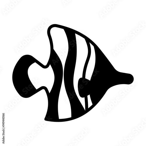 Angel Fish Solid Black