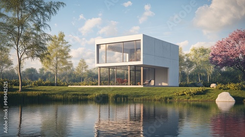 Modern House by the Lake