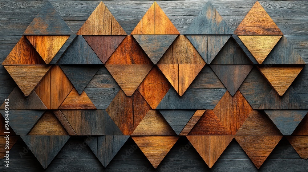 Wooden Triangle Pattern Wooden Triangle Pattern