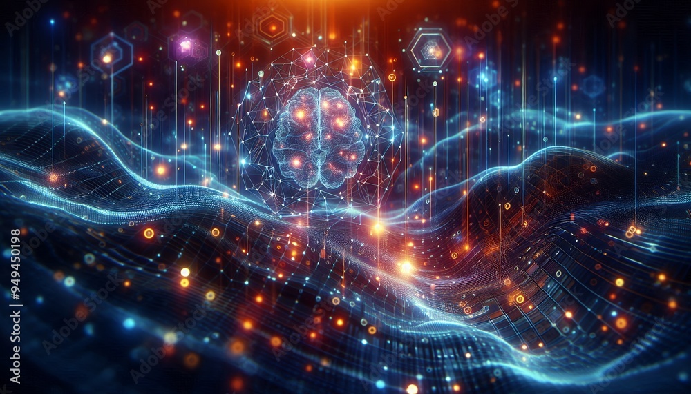 Cyber big data flow blockchain data network line Cyber big data flow blockchain data network line