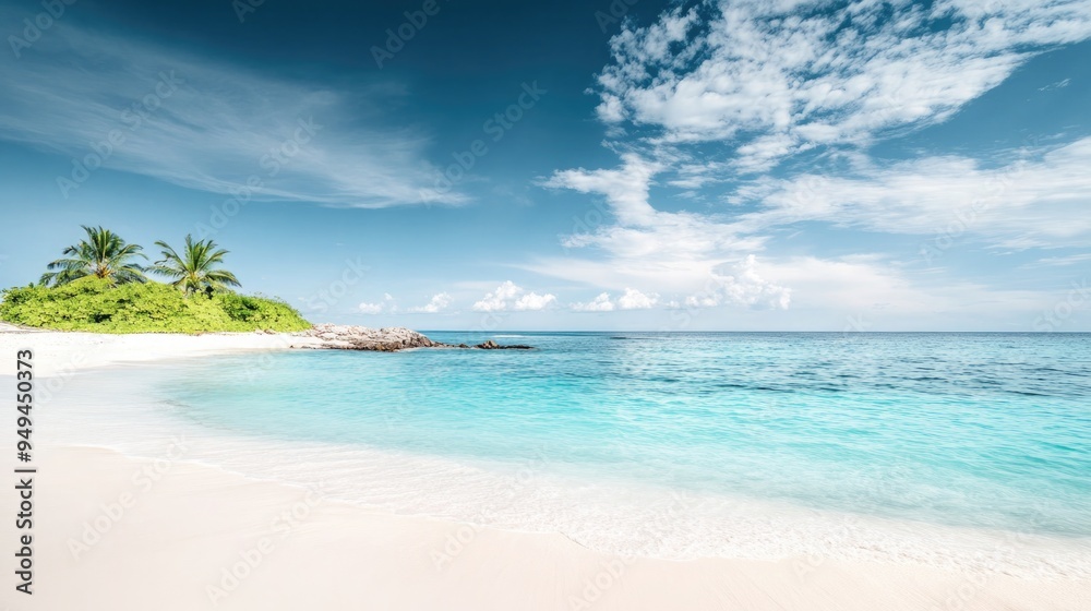 Fototapeta premium Vacation on a deserted island in the tropics