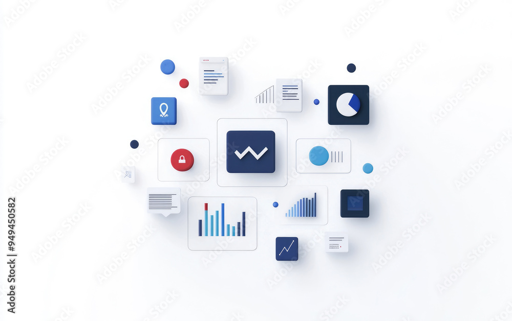 Minimalist UI design with flat icons and soft gradients, website interface concept, digital platform aesthetic Minimalist UI design with flat icons and soft gradients, website interface concept, digital platform aesthetic