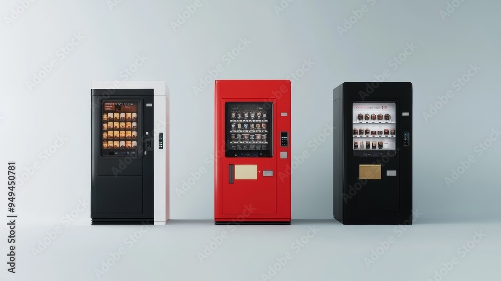 Blank coffee vending machine mockup