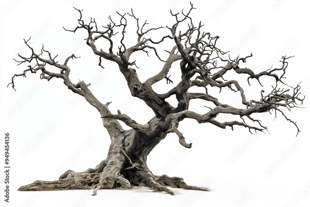 png Dead tree isolated on white background