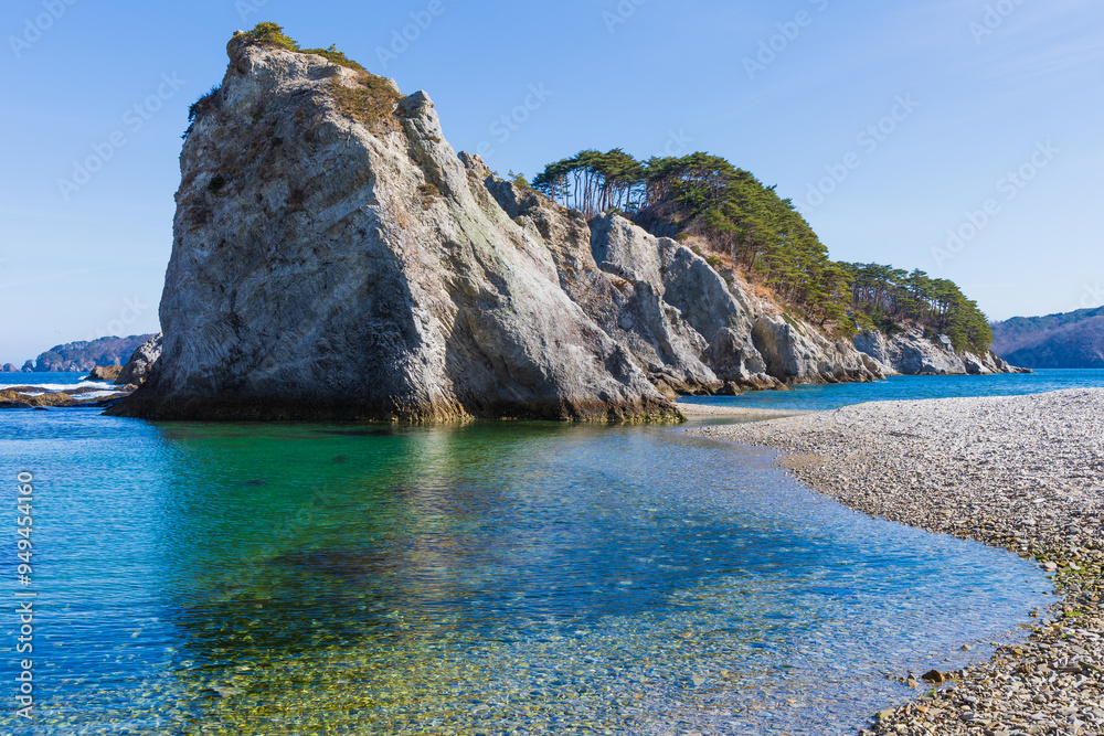 Fototapeta premium 日本の風景 岩手県宮古市 浄土ヶ浜 